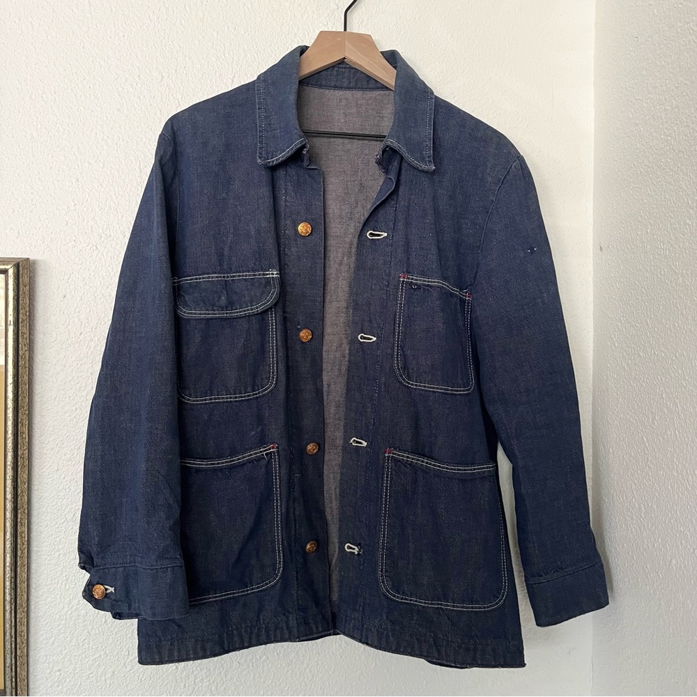 VTG Wrangler denim chore coat
